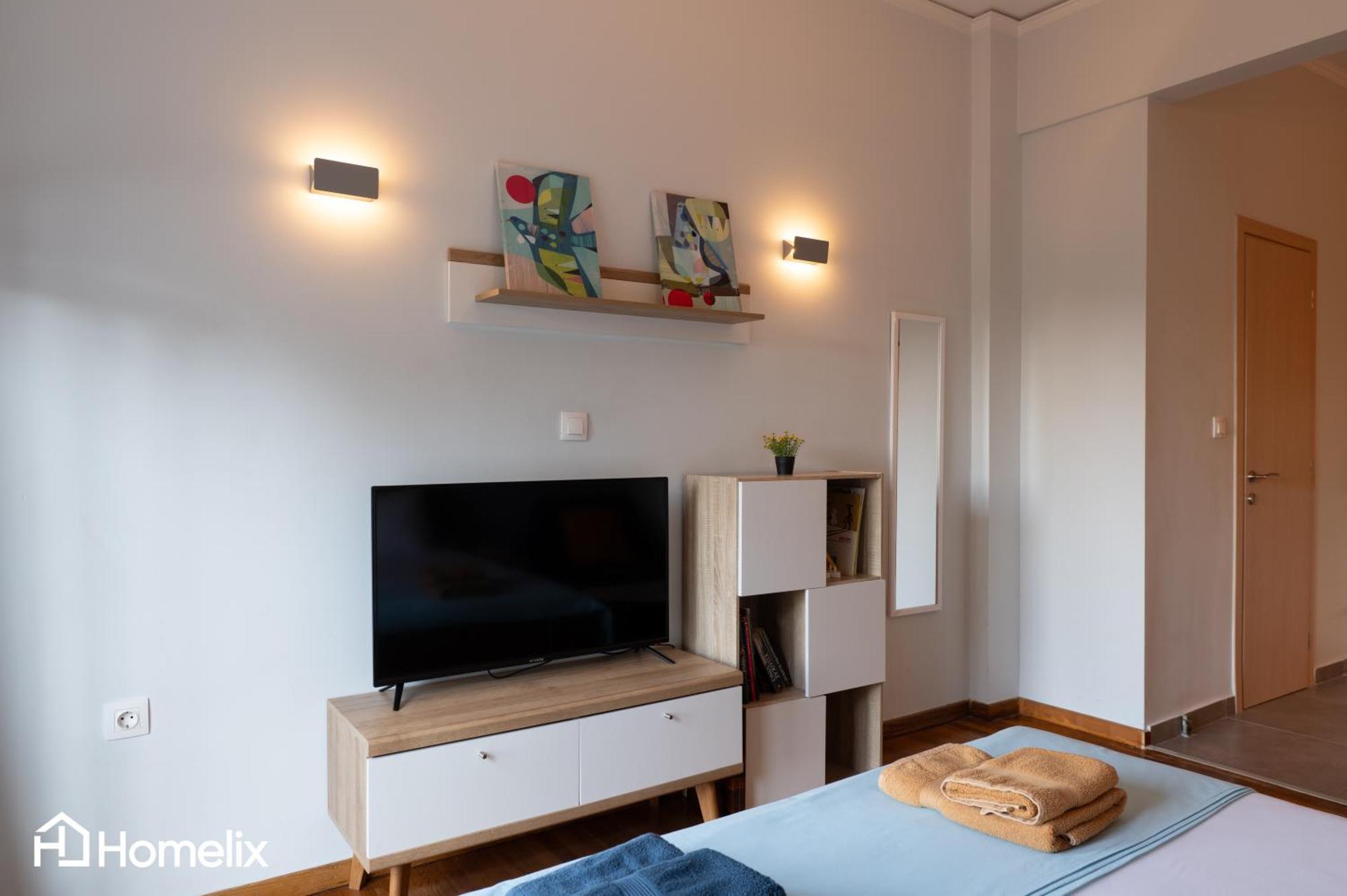 30M² Cosy Studio With Panoramic Sea View Халкис Екстериор снимка